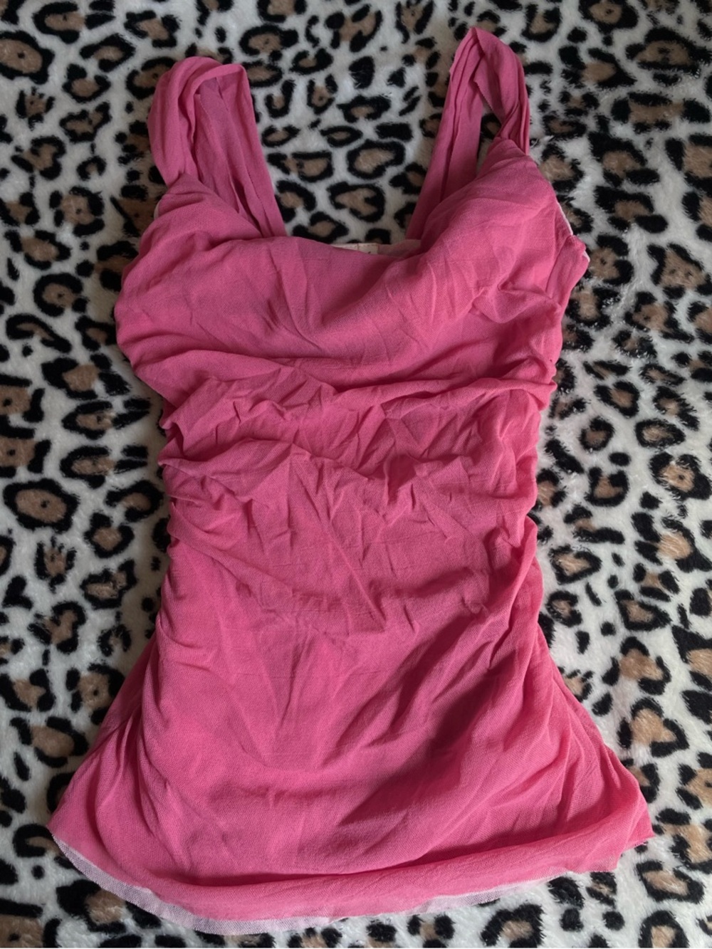 ♡ Sweet Pea Pink Ruched Camisole Top
